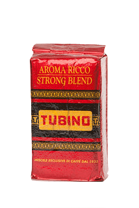 Strong Blend ground espresso coffee imported from Italy in a vacuum sealed pack - 250 g.